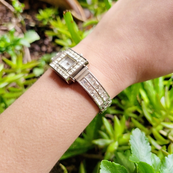 Classic Silver Rhinestone Watch - Picture 7 of 15
